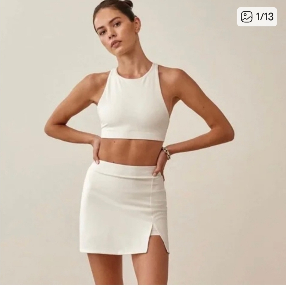 Reformation Cream Athletic Top